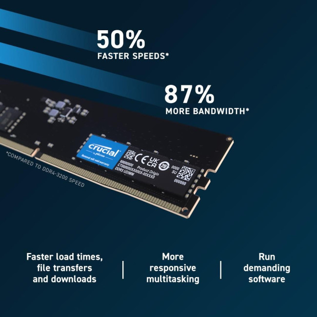 Модуль пам'яті 32GB DDR5-5600 CT32G56C46U5T CRUCIAL
