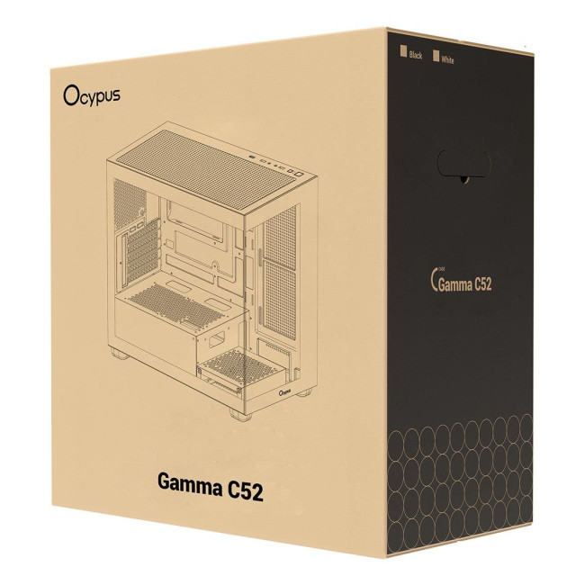 Корпус для комп'ютера MATX W/O PSU GAMMA C52 BK (GAMMA-C52-BKD000XX-GL) OCYPUS