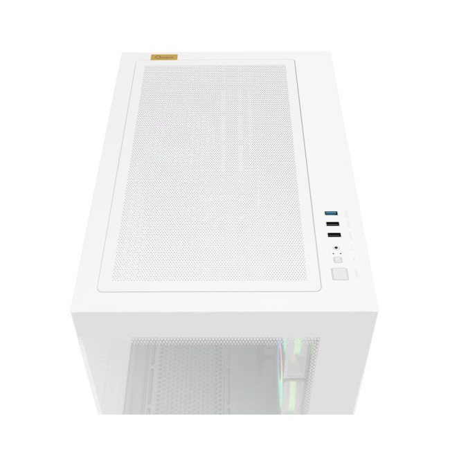 Корпус для комп'ютера MATX W/O PSU GAMMA C54 ARGB білий (GAMMA-C54-WHD300XX-GL) OCYPUS