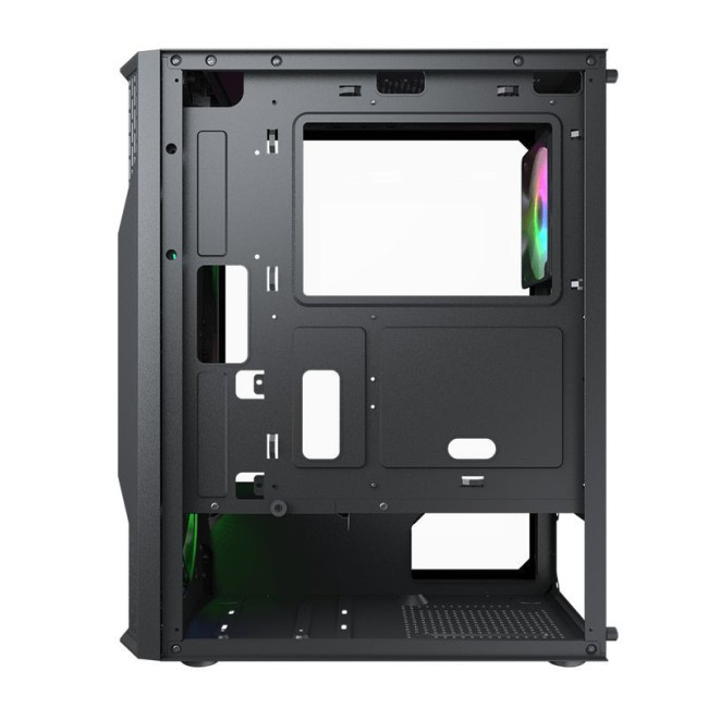 Ігровий корпус, 4*120mm RGB вентилятори передвстановлені, Mini ITX / Micro ATX / ATX, скляне вікно