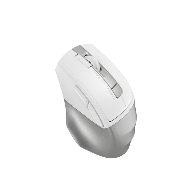 Миша бездротова безшумна Fstyler, Bluetooth / 2.4 ГГц, вбудований акумулятор, 2000DPI, сірий+білий