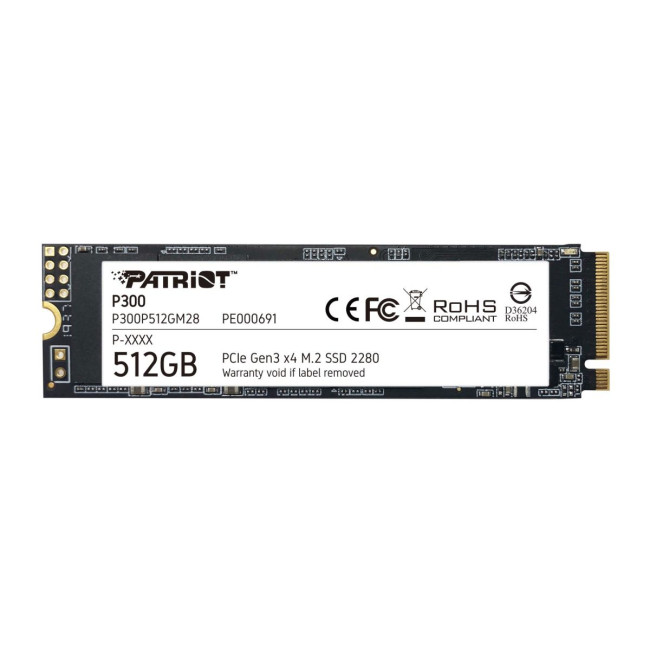 Твердотільний запам’ятовувальний пристрій накопичувач (SSD) M.2 2280 512GB P300 P300P512GM28 PATRIOT