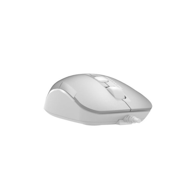 Миша дротова Fstyler, USB, біле підсвічування, 1600 dpi, сірий+білий