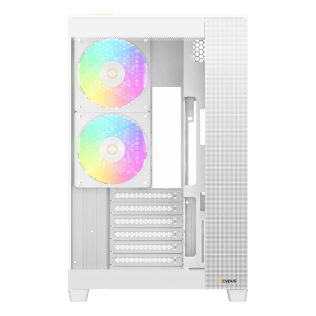 Корпус для комп'ютера ATX W/O PSU DELTA C74 ARGB білий (DELTA-C74-WHD200XX-GL) OCYPUS