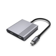 Док станція USB-C 3-в-1 (USB/HDMI/PD), сірий