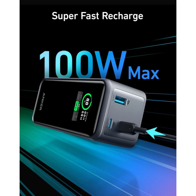 Портативний зарядний пристрій Anker Prime - 20000 mAh 200W PD Black