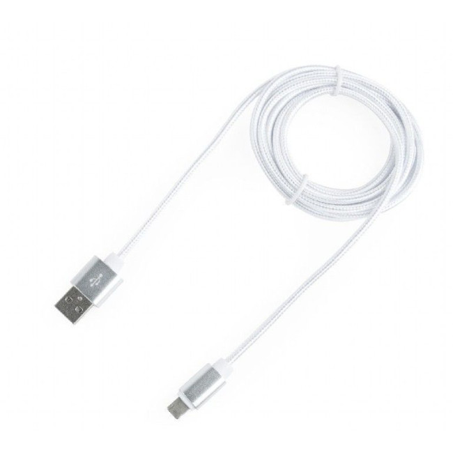 Кабель USB 2.0, A-тато/Lightning+microUSB, 1.8 м, з обплетенням та металевими роз'ємами