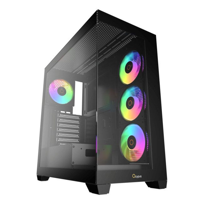 Корпус для комп'ютера ATX W/O PSU GAMMA C72 BK ARGB (GAMMA-C72-BKD400XX-GL) OCYPUS