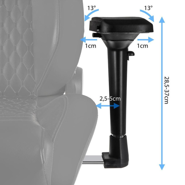 Ігрове крісло Noblechairs EPIC штучна шкіра, чорний/золотий