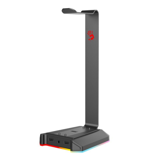 Підставка для навушників з RGB підсвіткою, 3хUSB, AUX 4-Pin 3.5мм