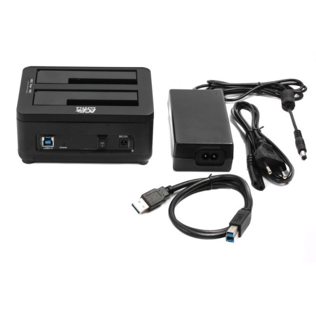 Док-станція, USB 3.0 2 слоти, чорний