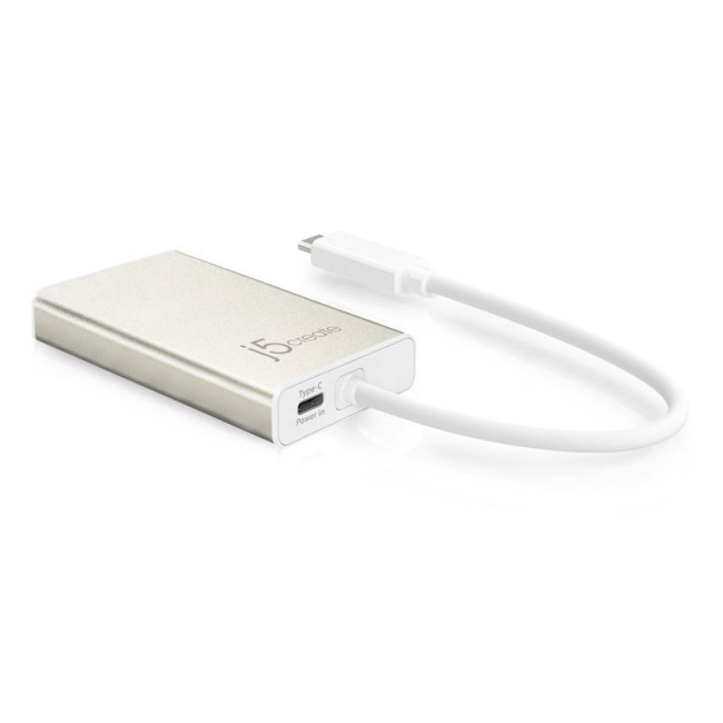 Мультиадаптер USB-C 5-в-1 (хаб/HDMI/PD/LAN), сірий