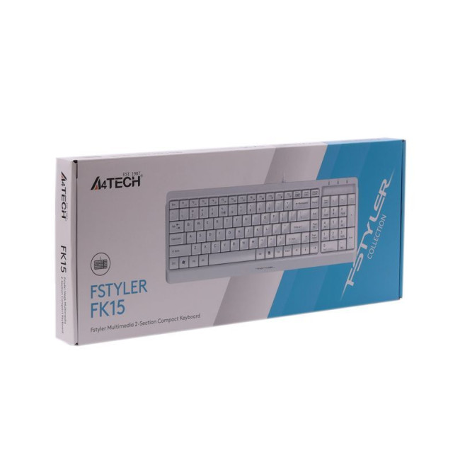 Клавіатура Fstyler Wired Keyboard USB, білий
