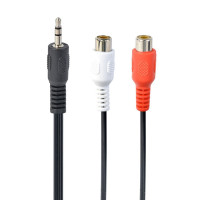 Кабель стерео аудіо, 3.5 мм/2 x RCA-тюльпан, 0.2 м