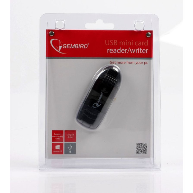 Зовнішній картридер, USB 2.0, для SD, MMC, RS-MMC
