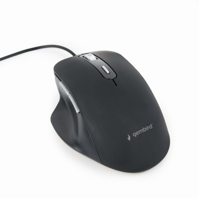 Оптична миша, 6 кнопок, USB інтерфейс, 3600 dpi, чорний