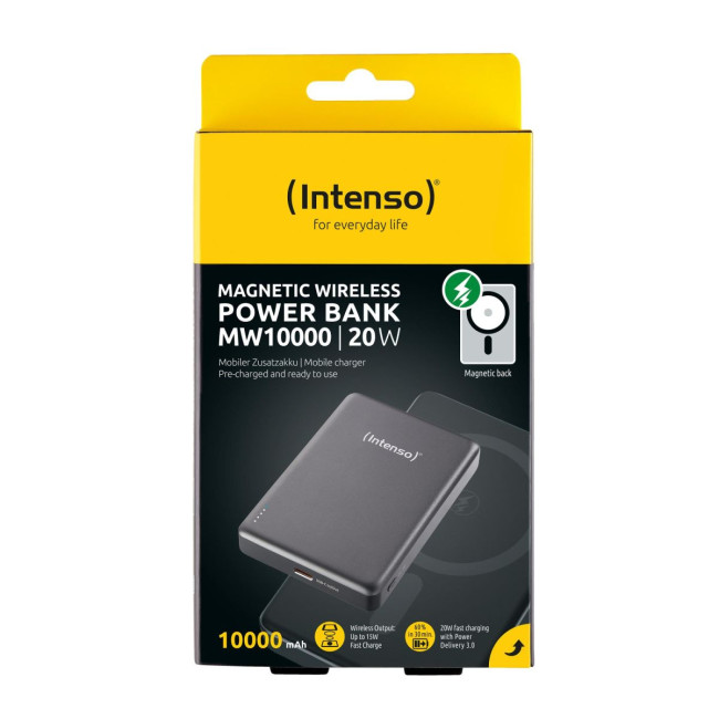Портативний зарядний пристрій USB 10000MAH MAG GREY MW10000 7344034 INTENSO