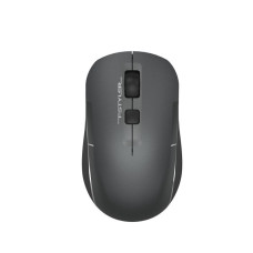 Миша бездротова безшумна Fstyler, Bluetooth / 2.4 ГГц, вбудований акумулятор, 2000DPI, сірий+чорний