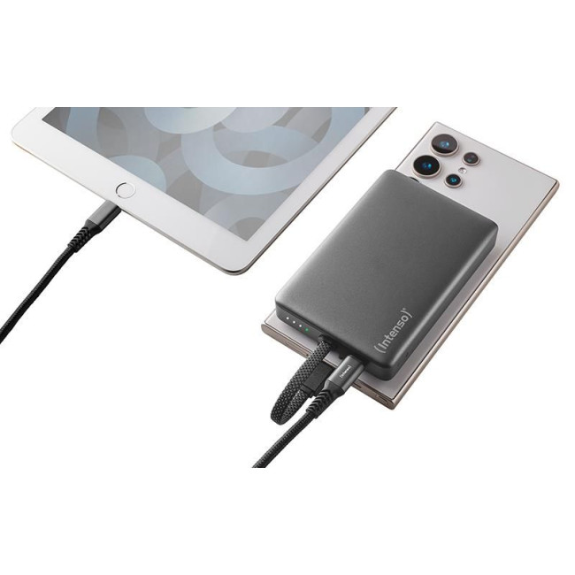 Портативний зарядний пристрій USB 10000MAH MAG GREY 7340034 MC10000 INTENSO