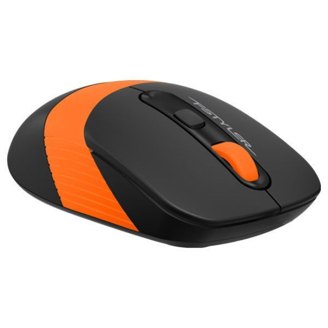 Миша бездротова Fstyler, USB, 2000 dpi, чорний + помаранчевий