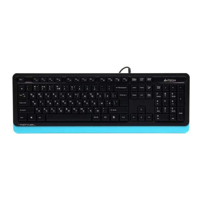 Клавіатура Fstyler Sleek MMedia Comfort, USB, синій
