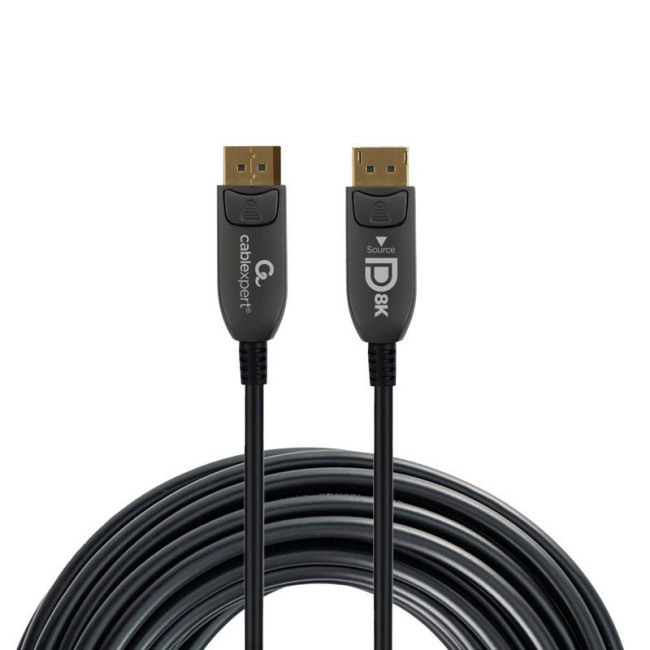 Кабель оптичний (AOC) DisplayPort V.1.4, 8К 60Гц/4К 120Гц, позолочені конектори, 5 м