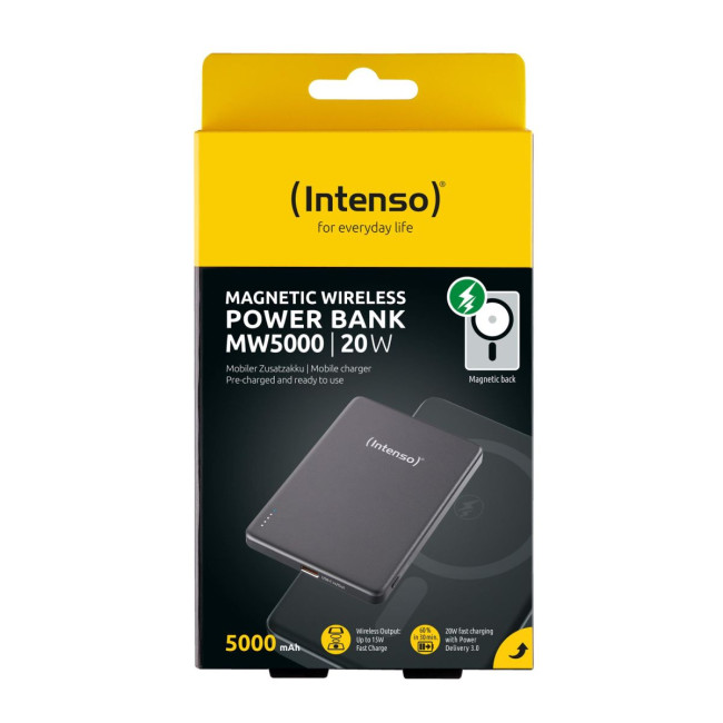 Портативний зарядний пристрій USB 5000MAH MAG GREY MW5000 7344024 INTENSO
