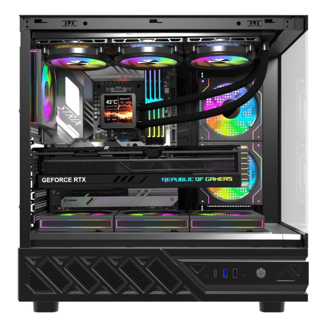 CASE MIDITOWER ATX W/O PSU/DS950V BLACK DARK FLASH