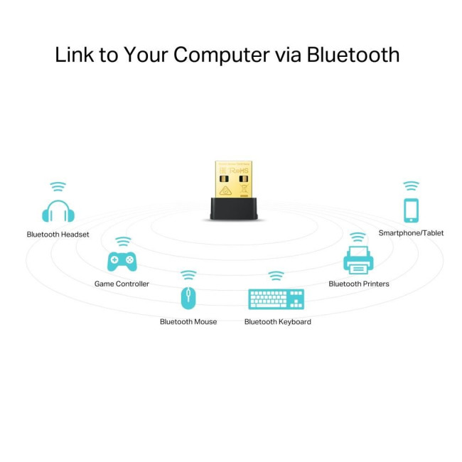 Бездротовий Nano Wi-Fi Bluetooth 4.2 USB-адаптер, Archer T2UB Nano TP-LINK