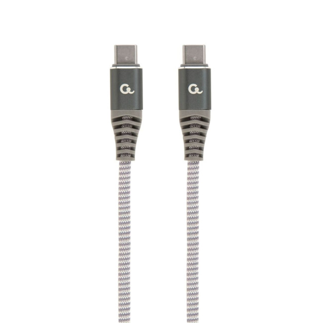 Кабель USB 2.0 Power Delivery (PD) 100 Вт, C-тато/C-тато, 1.5 м, преміум
