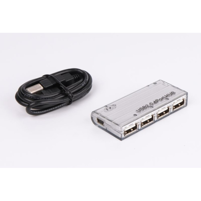 Хаб USB 2.0, 4 порти, без блоку живлення