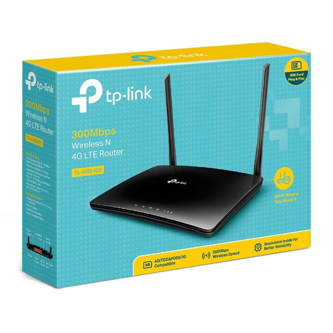 Бездротовий маршрутизатор, мережеве обладнання, 4G LTE Wi-Fi роутер, TL-MR6400