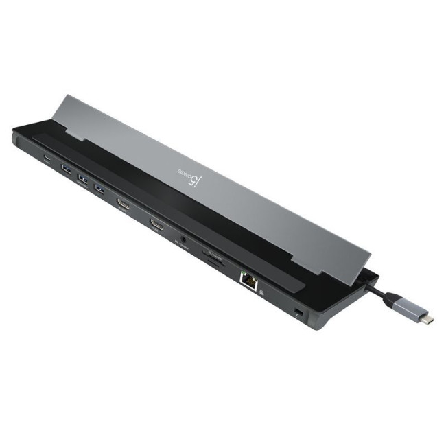 Док станція USB-C 10-в-1 (HDMI/PD/USB-A/USB-C/LAN/картридер/аудіо)