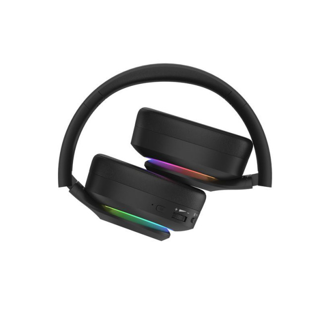 Ігрові бездротові навушники з мікрофоном, RGB підсвічування, Bluetooth + 2.4GHz + 3.5 jack