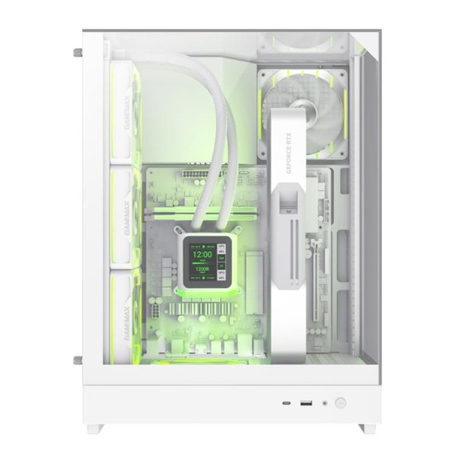 Корпус для комп'ютера MATX W/O PSU T20 WH GAMEMAX
