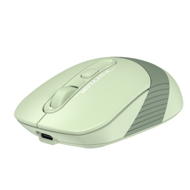 Миша бездротова Fstyler, Bluetooth / 2.4 ГГц, вбудований акумулятор, 2000 DPI, USB, зелений