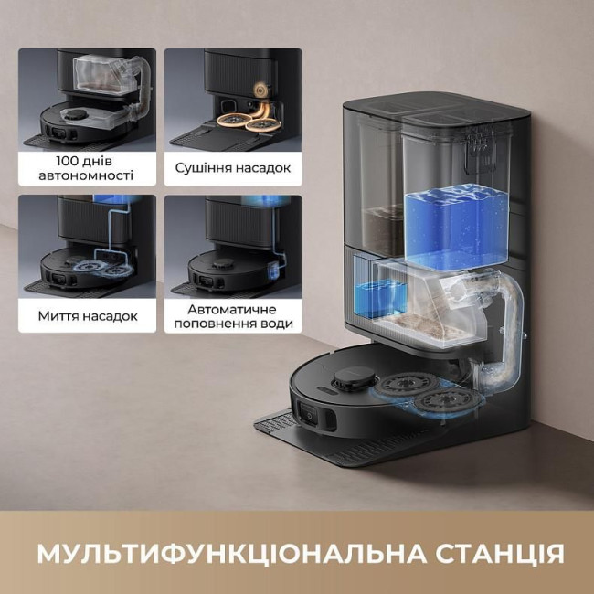 Робот-пилосос миючий Dreame Bot L40 Ultra CE Black (RLD52SE-Bl)
