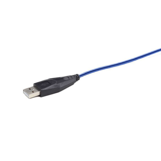 Оптична ігрова миша, USB інтерфейс, 2400 dpi, синій