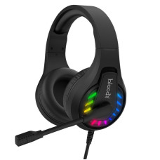 Ігрові навушники з мікрофоном, Neon LED, 3.5мм, USB для підсвічування