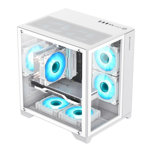Корпус для комп'ютера MATX W/O PSU INFINITY MINI WHITE GAMEMAX
