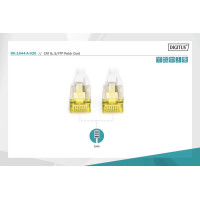 Патч-корд CAT 6A S-FTP, Cu, LSZH AWG 26/7, довжина 2 м, колір сірий DK-1644-A-020 DIGITUS by ASSMANN