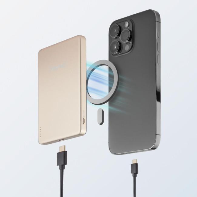 Портативний зарядний пристрій USB 5000MAH MAG CHAMPAGNE MW5000 7344021 INTENSO