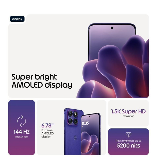 Мобільний телефон EDGE 70 FUSION 8/256 ORIENT BLUE MOTOROLA