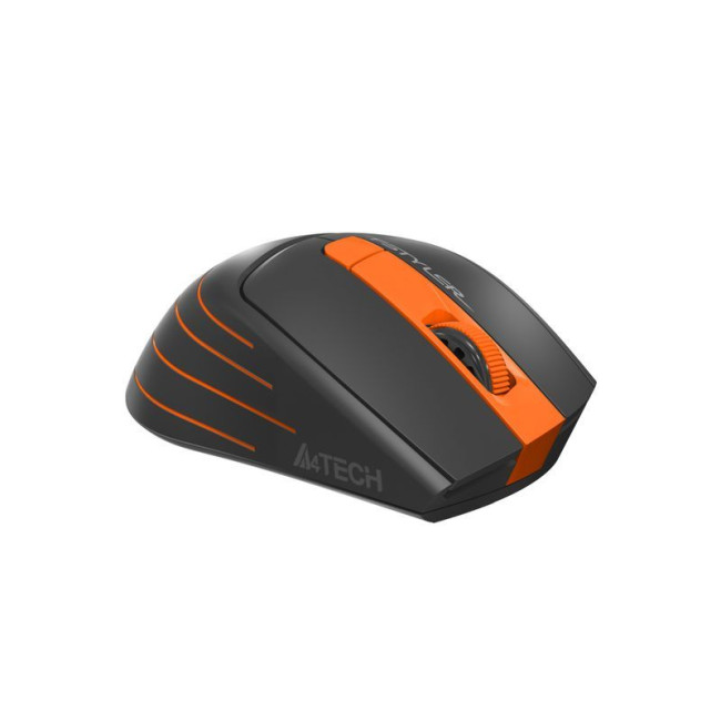 Миша бездротова безшумна Fstyler, USB, 2000 dpi, помаранчевий