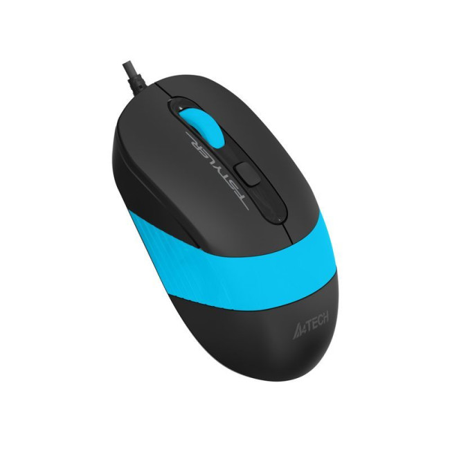 Миша дротова безшумна Fstyler, USB, 1600 dpi, синій