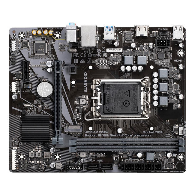 Материнська плата H610 S1700 MATX H610M K DDR4 2.0 GIGABYTE