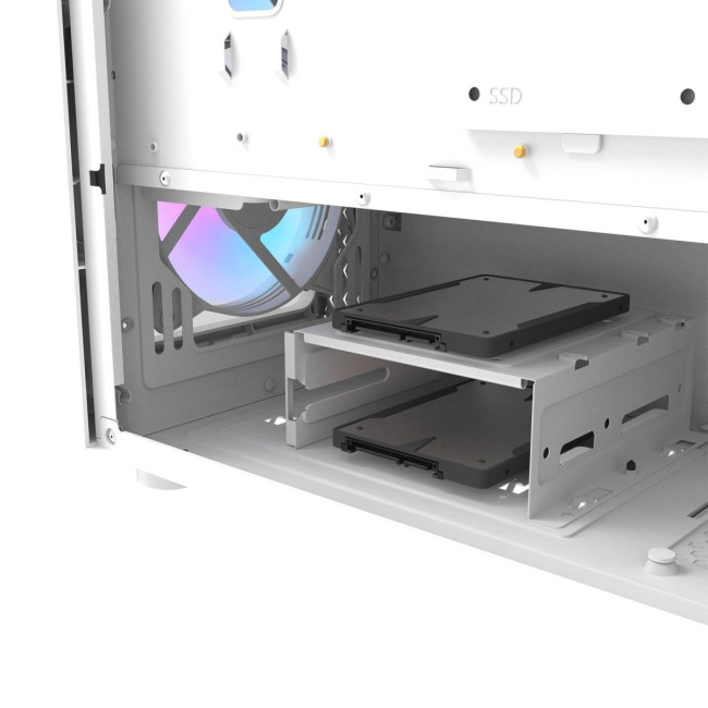 CASE MIDITOWER ATX W/O PSU/DK352 PLUS WHITE DARK FLASH