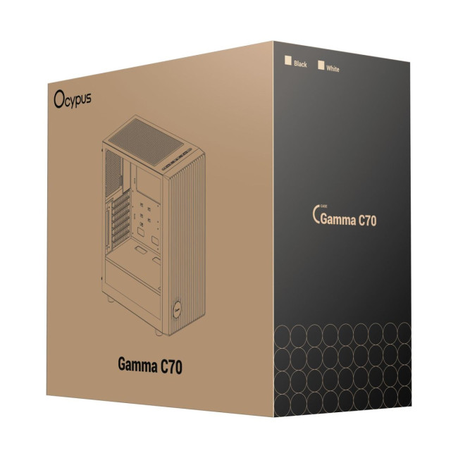Корпус для комп'ютера ATX W/O PSU GAMMA C70 BK (GAMMA-C70-BKG000XX-GL) OCYPUS