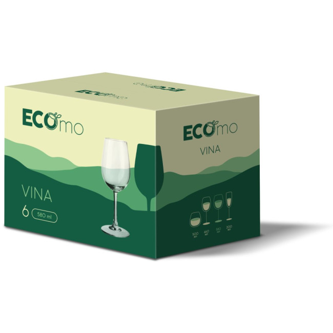 Набір келихів ECOmo Vina, 6х580 мл