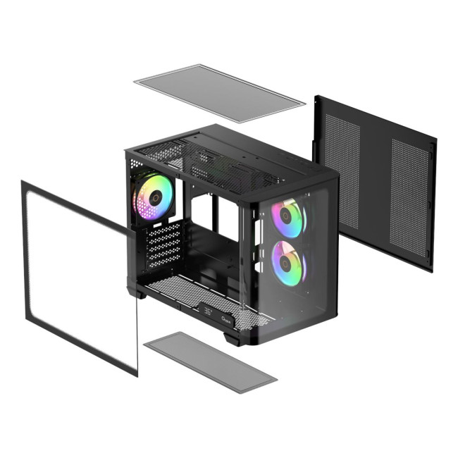 Корпус для комп'ютера IOTA C50 BK CURVE ARGB DIGITAL (IOTA-C50-BKD300CD-GL) OCYPUS
